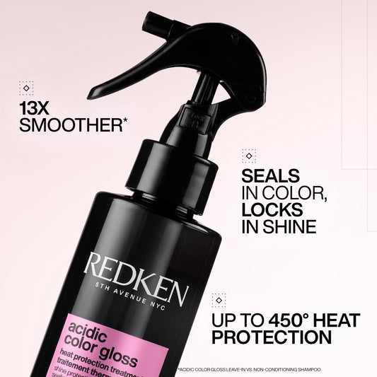 Acidic Color Gloss Heat Protection Leave-In Treatment - US 4897
